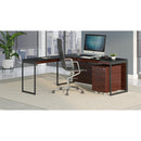 BDI Sequel 20 6107 Low Mobile Storage Cabinet - Chocolate Stained Walnut IMAGE 5