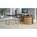 BDI Sequel 20 6107 Low Mobile Storage Cabinet - Natural Walnut IMAGE 5