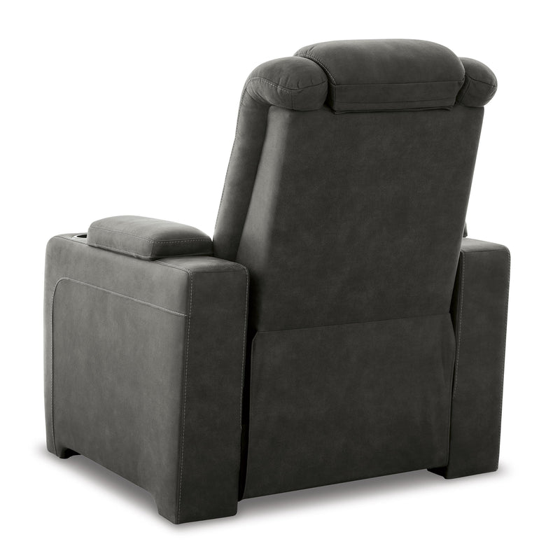 Signature Design by Ashley Soundcheck Power Leather Look Recliner 3060613 IMAGE 5