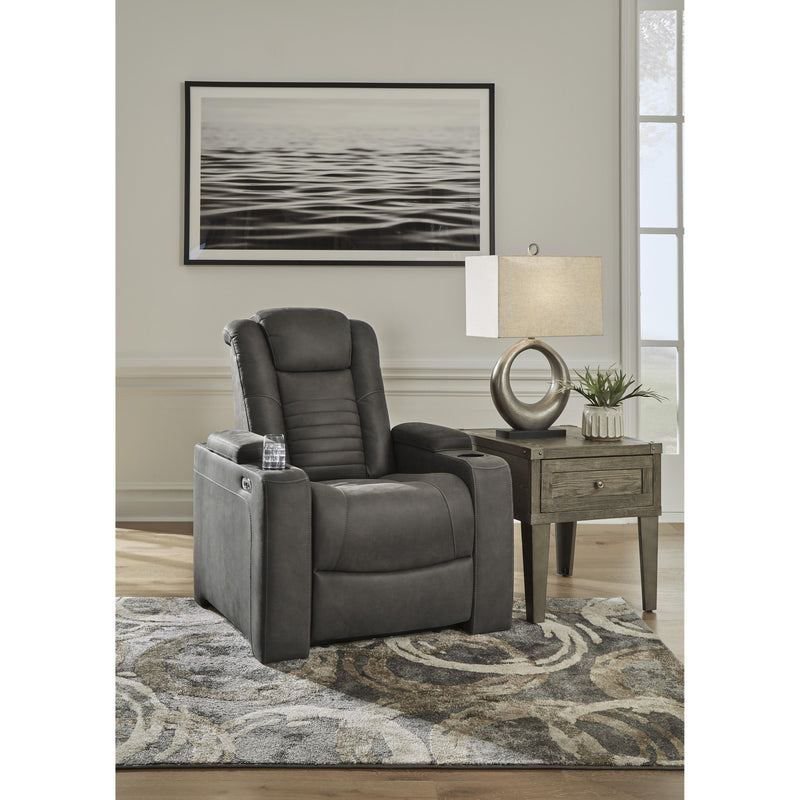 Signature Design by Ashley Soundcheck Power Leather Look Recliner 3060613 IMAGE 6