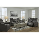 Signature Design by Ashley Soundcheck Power Reclining Leather Look Sofa 3060615 IMAGE 18