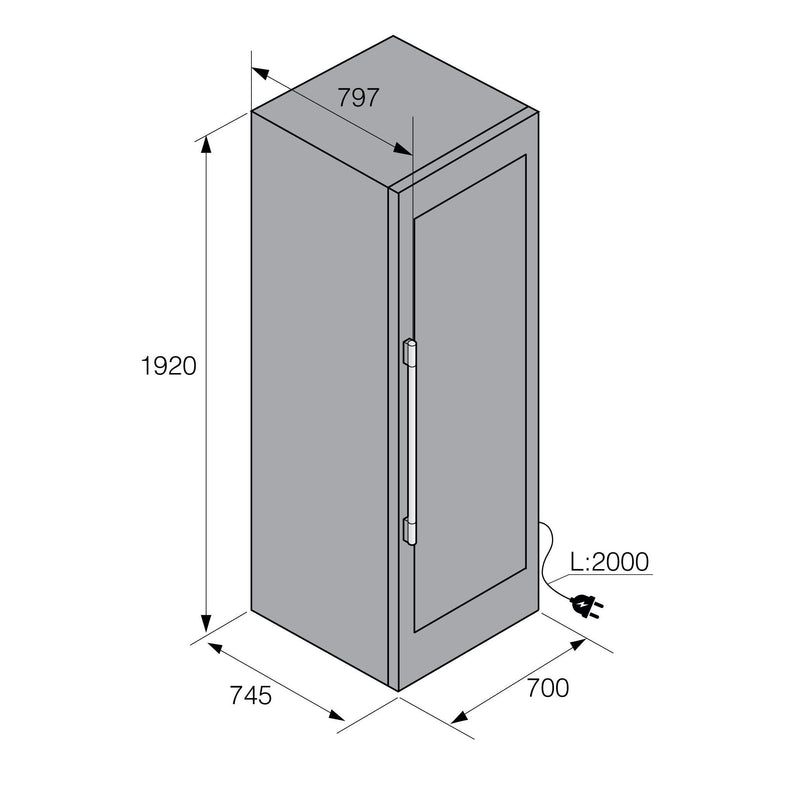 Asko 28in Freestanding Wine Cooler 737091 IMAGE 4