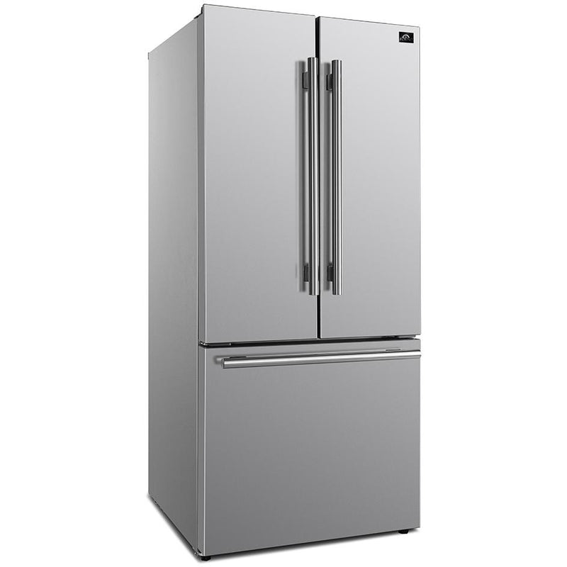 Forno 30-inch, 17.5 cu. ft. Counter-Depth French 3-Door Refrigerator with Interior Ice Maker FFFFD1974-31SB IMAGE 1