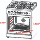 Forno 30-inch Freestanding Gas Ranger with Air Fry Technology FFSGS6276-30 IMAGE 14