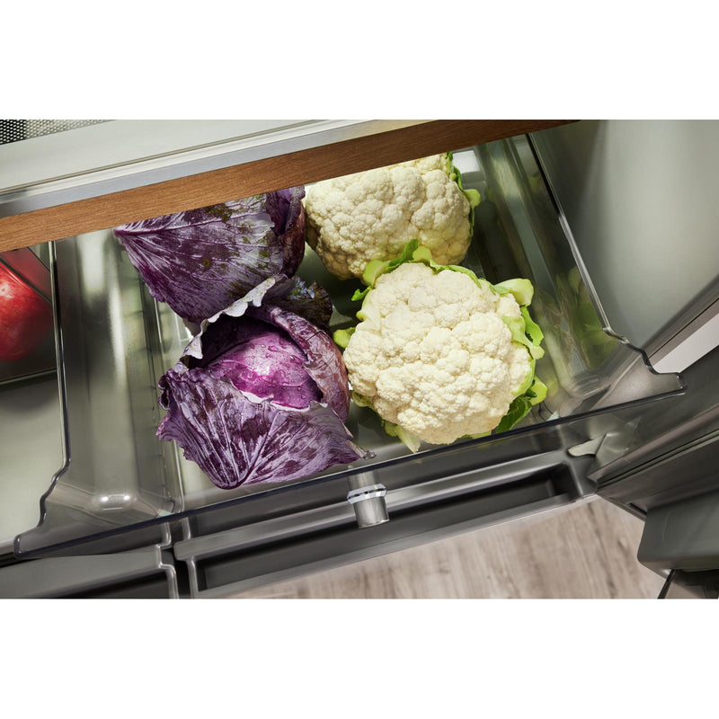 KitchenAid 36-inch, 19.4 cu.ft. Counter-Depth 4-Door Refrigerator with PrintShield™ Finish KRQC506MPS IMAGE 10
