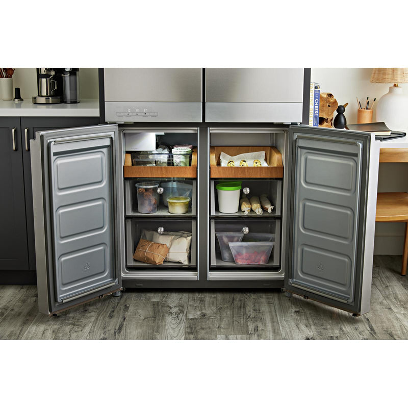 KitchenAid 36-inch, 19.4 cu.ft. Counter-Depth 4-Door Refrigerator with PrintShield™ Finish KRQC506MPS IMAGE 12