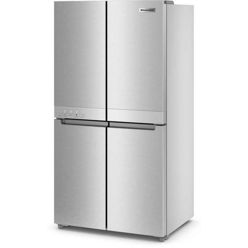 KitchenAid 36-inch, 19.4 cu.ft. Counter-Depth 4-Door Refrigerator with PrintShield™ Finish KRQC506MPS IMAGE 4