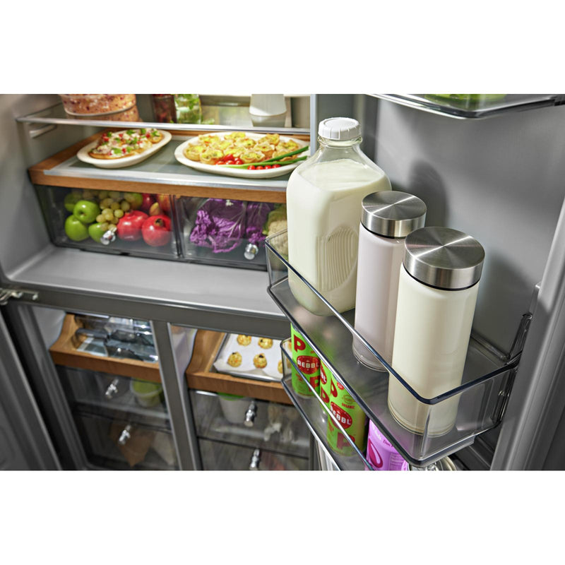 KitchenAid 36-inch, 19.4 cu.ft. Counter-Depth 4-Door Refrigerator with PrintShield™ Finish KRQC506MPS IMAGE 7