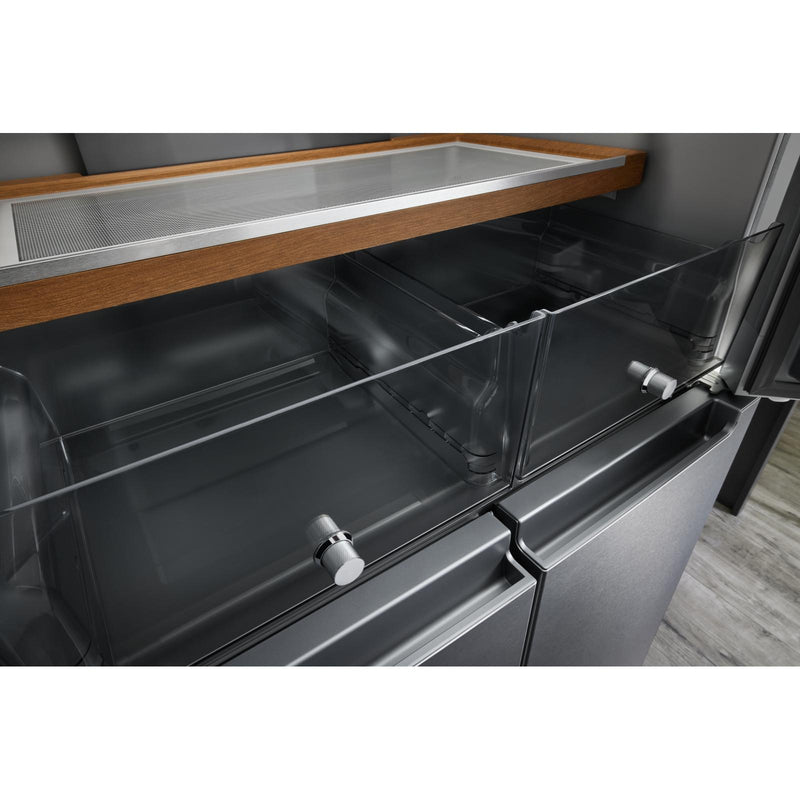 KitchenAid 36-inch, 19.4 cu.ft. Counter-Depth 4-Door Refrigerator with PrintShield™ Finish KRQC506MPS IMAGE 8