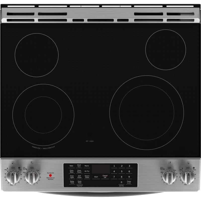GE 30-inch Slide-In Electric Range with Convection Technology JCS830SVSS IMAGE 4