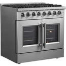 Forno 36-inch Freestanding Dual Fuel Range with True European Convection Technology FFSGS6356-36 IMAGE 3