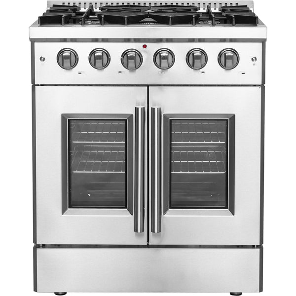 Forno 30-inch Freestanding Gas Range with French Door FFSGS6444-30 IMAGE 1