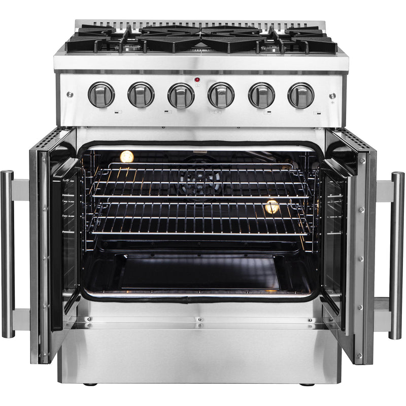 Forno 30-inch Freestanding Gas Range with French Door FFSGS6444-30 IMAGE 2