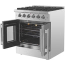 Forno 30-inch Freestanding Gas Range with French Door FFSGS6444-30 IMAGE 4