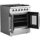 Forno 30-inch Freestanding Gas Range with French Door FFSGS6444-30 IMAGE 6