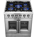 Forno 30-inch Freestanding Gas Range with French Door FFSGS6444-30 IMAGE 7