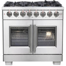 Forno 36-inch Freestanding Dual Fuel Range with True Convection Technology FFSGS6387-36 IMAGE 1