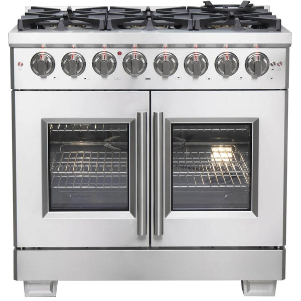 Forno 36-inch Freestanding Dual Fuel Range with True Convection Technology FFSGS6387-36 IMAGE 1