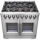 Forno 36-inch Freestanding Dual Fuel Range with True Convection Technology FFSGS6387-36 IMAGE 3