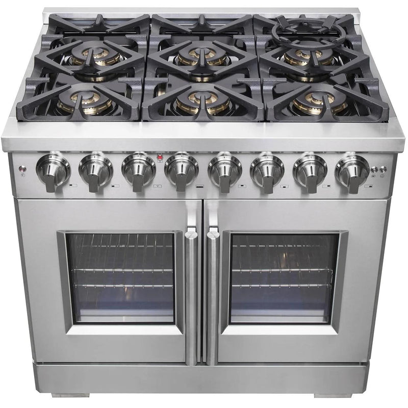 Forno 36-inch Freestanding Dual Fuel Range with True Convection Technology FFSGS6387-36 IMAGE 3