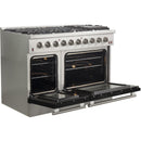 Forno Galiano Alta Qualita 48-inch Freestanding Gas Range with Convection Technology FFSGS6244-48BLK IMAGE 5