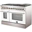 Forno Galiano Alta Qualita 48-inch Freestanding Dual Fuel Range with Convection Technology FFSGS6156-48WHT IMAGE 3