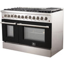 Forno Galiano Alta Qualita 48-inch Freestanding Dual Fuel Range with Convection Technology FFSGS6156-48BLK IMAGE 3