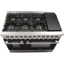 Forno Galiano Alta Qualita 48-inch Freestanding Dual Fuel Range with Convection Technology FFSGS6156-48BLK IMAGE 4