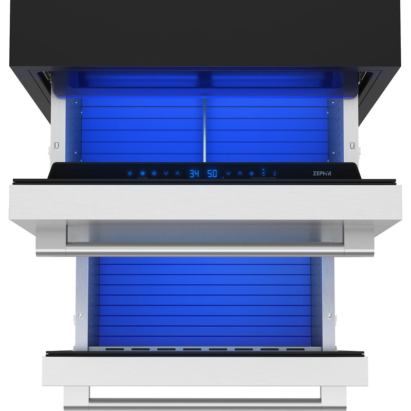 Zephyr 24-inch, 5.1 cu. ft. Drawer Refrigerator PRRD24C2AS IMAGE 3