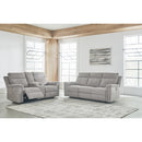 Signature Design by Ashley Barnsana 3320196C Double Reclining Power Loveseat with Console IMAGE 11