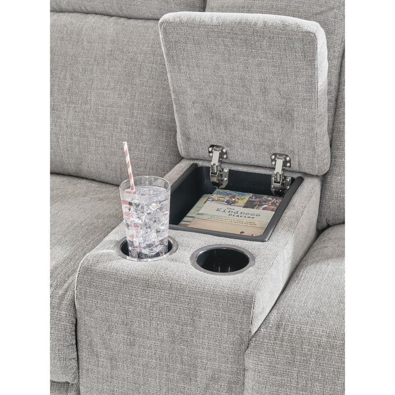 Signature Design by Ashley Barnsana 3320196C Double Reclining Power Loveseat with Console IMAGE 7