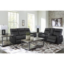 Signature Design by Ashley Axtellton Power Reclining Leather Look Loveseat with Console 3410596C IMAGE 10