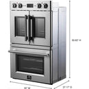 Forno Gallico 30-inch Double Wall Oven with French Door FBOEL1388-30 IMAGE 10