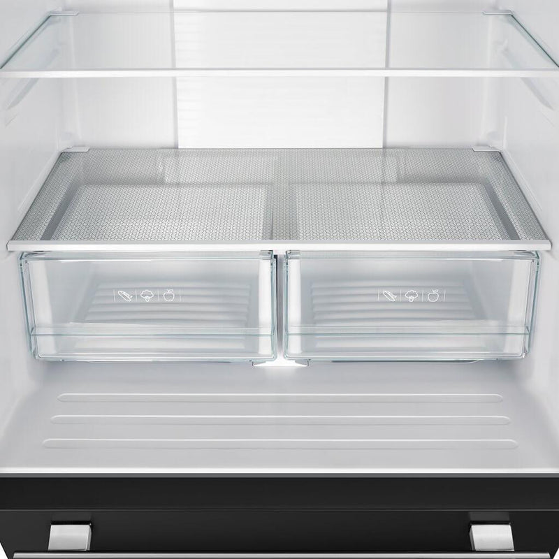 Forno 30-inch, 17.5 cu. ft. Counter-Depth French 3-Door Refrigerator with Interior Ice Maker FFFFD1974-31BLK IMAGE 11