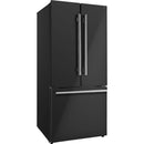 Forno 30-inch, 17.5 cu. ft. Counter-Depth French 3-Door Refrigerator with Interior Ice Maker FFFFD1974-31BLK IMAGE 6