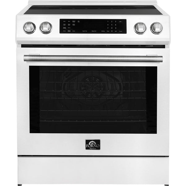 Forno 30-inch Slide-In Induction Range with True European Convection Technology FFSIN0905-30WHT IMAGE 1