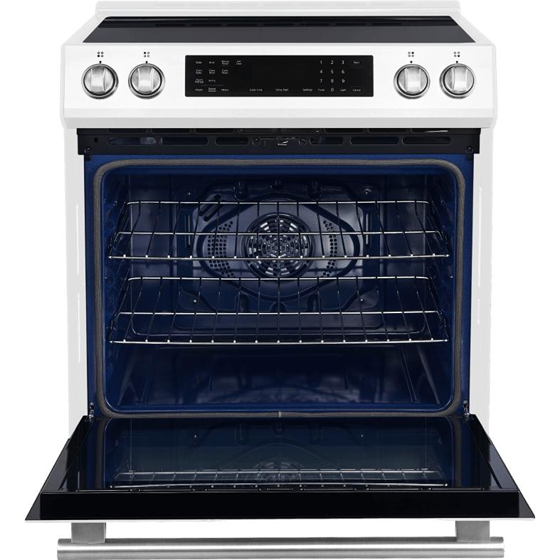 Forno 30-inch Slide-In Induction Range with True European Convection Technology FFSIN0905-30WHT IMAGE 2