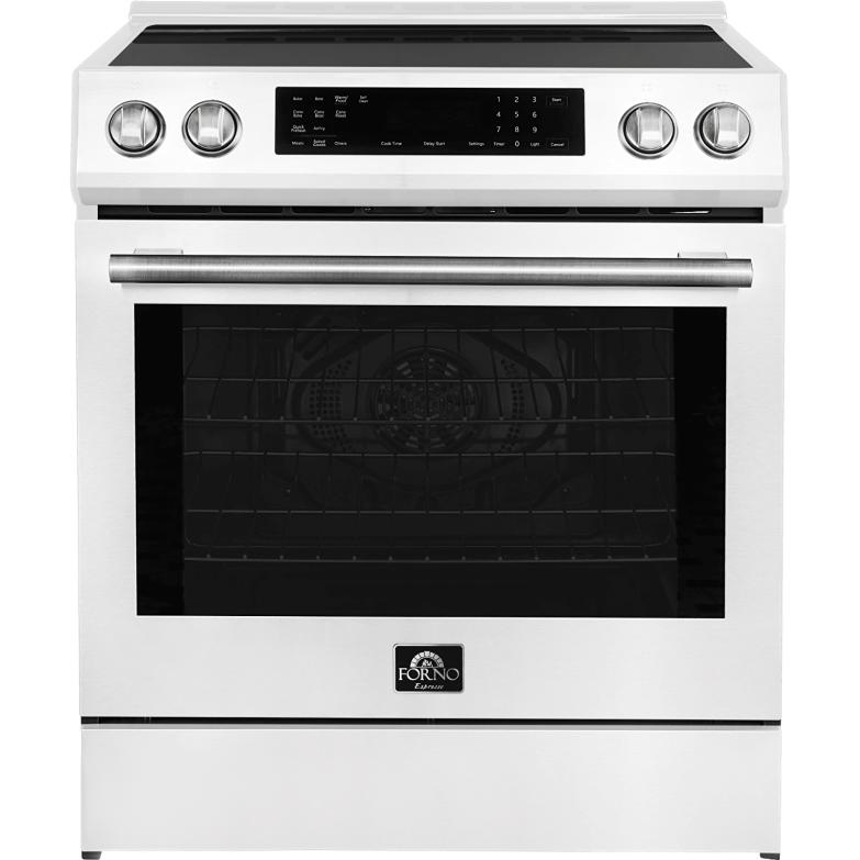 Forno 30-inch Slide-In Induction Range with True European Convection Technology FFSIN0905-30WHT IMAGE 4