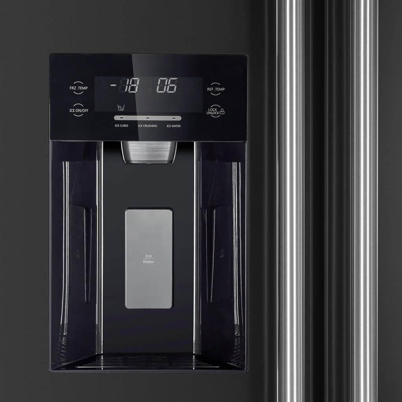 Forno 36-inch, 20 cu. ft. Freestanding Side-by-Side Refrigerator FFRBI1844-36BLK IMAGE 10