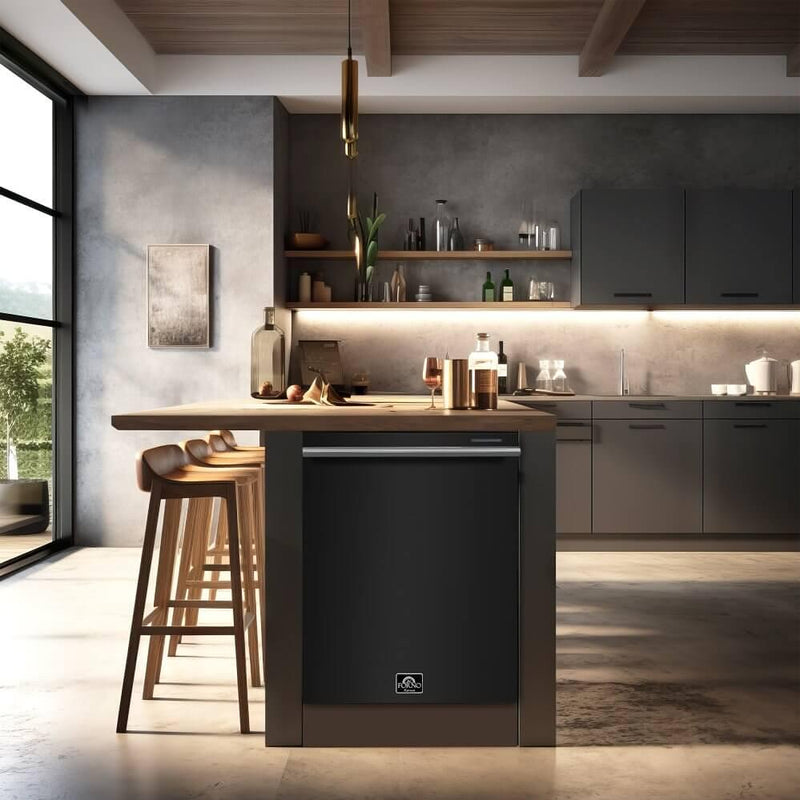 Forno 24-inch Built-in Dishwasher with Stainless Steel Tub FDWBI8067-24BLK IMAGE 6