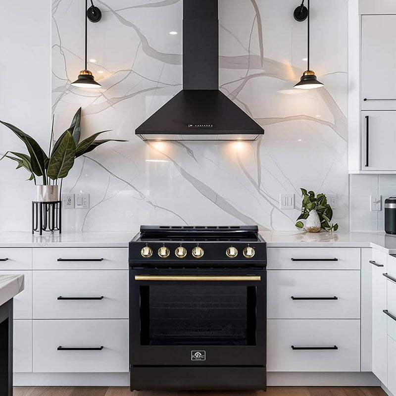 Forno 30-inch Slide-in Electric Range with Convection Technology FFSEL6022-30BLK IMAGE 5
