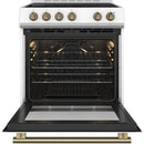 Forno 30-inch Slide-in Electric Range with Convection Technology FFSEL6022-30WHT IMAGE 2