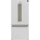 Forno 30-inch, 17.5 cu. ft. Counter-Depth French 3-Door Refrigerator with Interior Ice Maker FFFFD1974-31WHT IMAGE 1