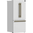Forno 30-inch, 17.5 cu. ft. Counter-Depth French 3-Door Refrigerator with Interior Ice Maker FFFFD1974-31WHT IMAGE 3