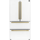  Forno 36-inch, 19.2 cu.ft. Counter-Depth French 4-Door Refrigerator with Internal Ice Maker FFRBI1820-36WHT IMAGE 1