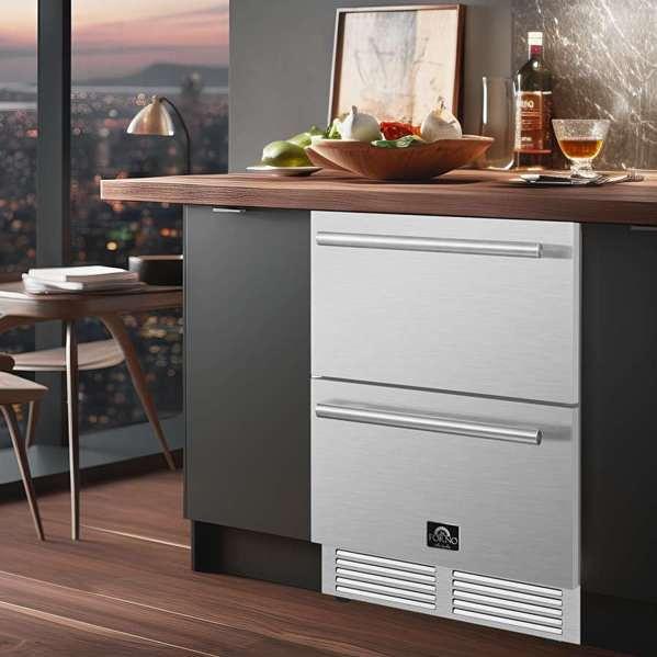 Forno 24-inch, 4.87 cu. ft. Refrigerator Drawer FDROD1611-24S IMAGE 11