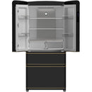 Forno 33-inch, 18 cu. ft. Counter-Depth French Four Door Refrigerator with Interior Ice Maker FFFFD1791-33BLK IMAGE 2