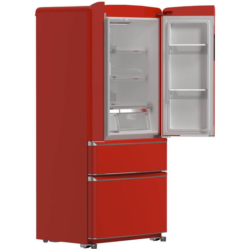 Forno 33-inch, 18 cu. ft. Counter-Depth French Four Door Refrigerator with Interior Ice Maker FFFFD1791-33RED IMAGE 7