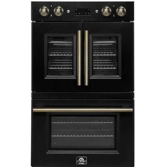 Forno 30-inch, 7.36 cu. ft. Built-in Double Wall Oven with Dual True Convection FBOEL1340-30BLK IMAGE 1