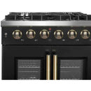 Forno 30-inch Freestanding Gas Range with French Door FFSGS6444-30BLK IMAGE 3